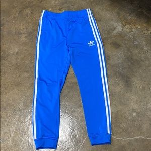 Blue adidas pants